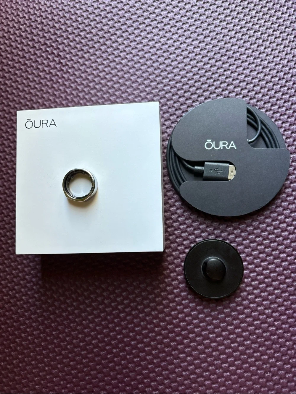 Oura Ring Gen 3 Heritage Silver Size 8 Complete Original Packaging Functional